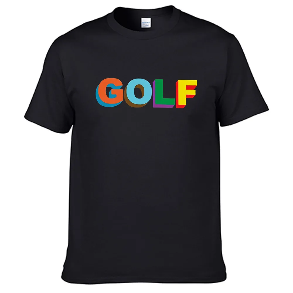 

2020 New Rap Music Golf Wang Men Women Summer 100% Cotton Black Tees Male Newest Top Popular Normal Tee Shirts Unisex