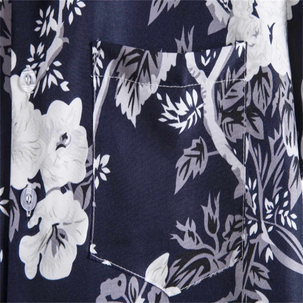 8 Colors Summer Men's Hawaiian Shirt Printed Tops For Men Holiday Short Sleeve Beach Blouse