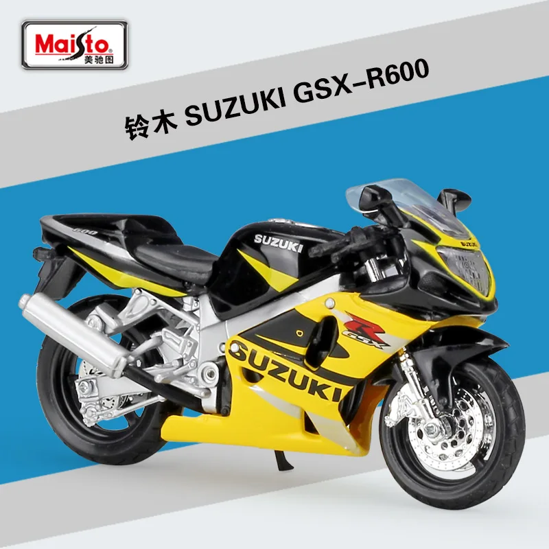

Модель автомобиля Maisto 1:18 SUZUKI GSX-R600, модель мотоцикла из сплава, металлическая Игрушечная машина, детская игрушка, коллекция подарков