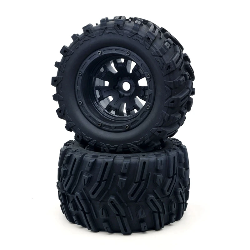 

1 Set MX-07 2Pcs 188Mm Tire Wheel Tyre 8752 8753 For ZD Racing MX-07 MX07 MX 07 1/7 RC Car Accessories Black