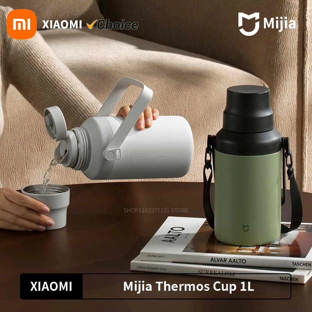 Новая Изолированная Вакуумная чашка для воды Xiaomi MIJIA 1 л большая емкость корпус из
