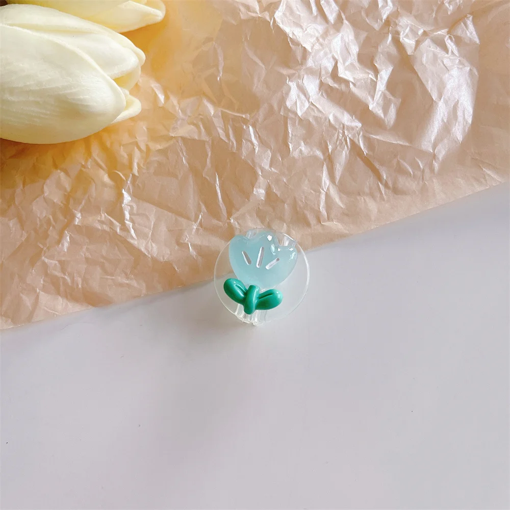 

2023 New Cartoon Transparent Data Cable Protector Portable Round Tulip Data Cable Protector Suitable For IPhone And Android