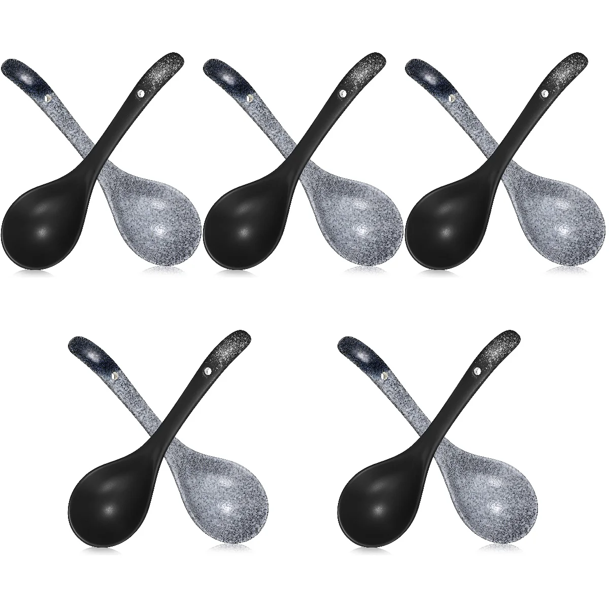 

10 Pcs Ceramic Spoons Asian Soup Spoon Ceramic Dishes Large Soup Spoon Chinese Spoons Ceramic Soup Spoon Tableware Big Spoon