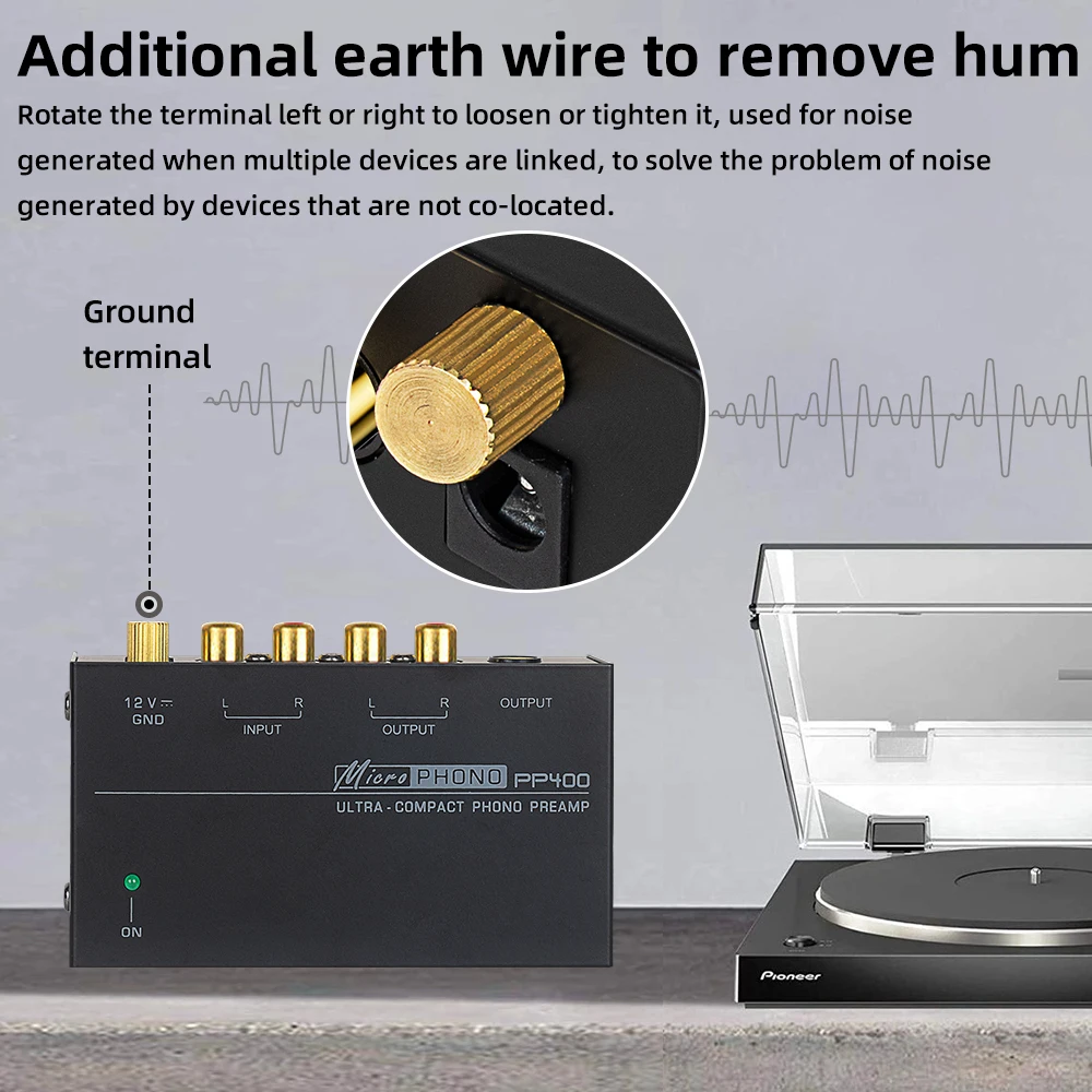 Предварительный усилитель Phono Preamp Сверхкомпактный аудиоусилитель с