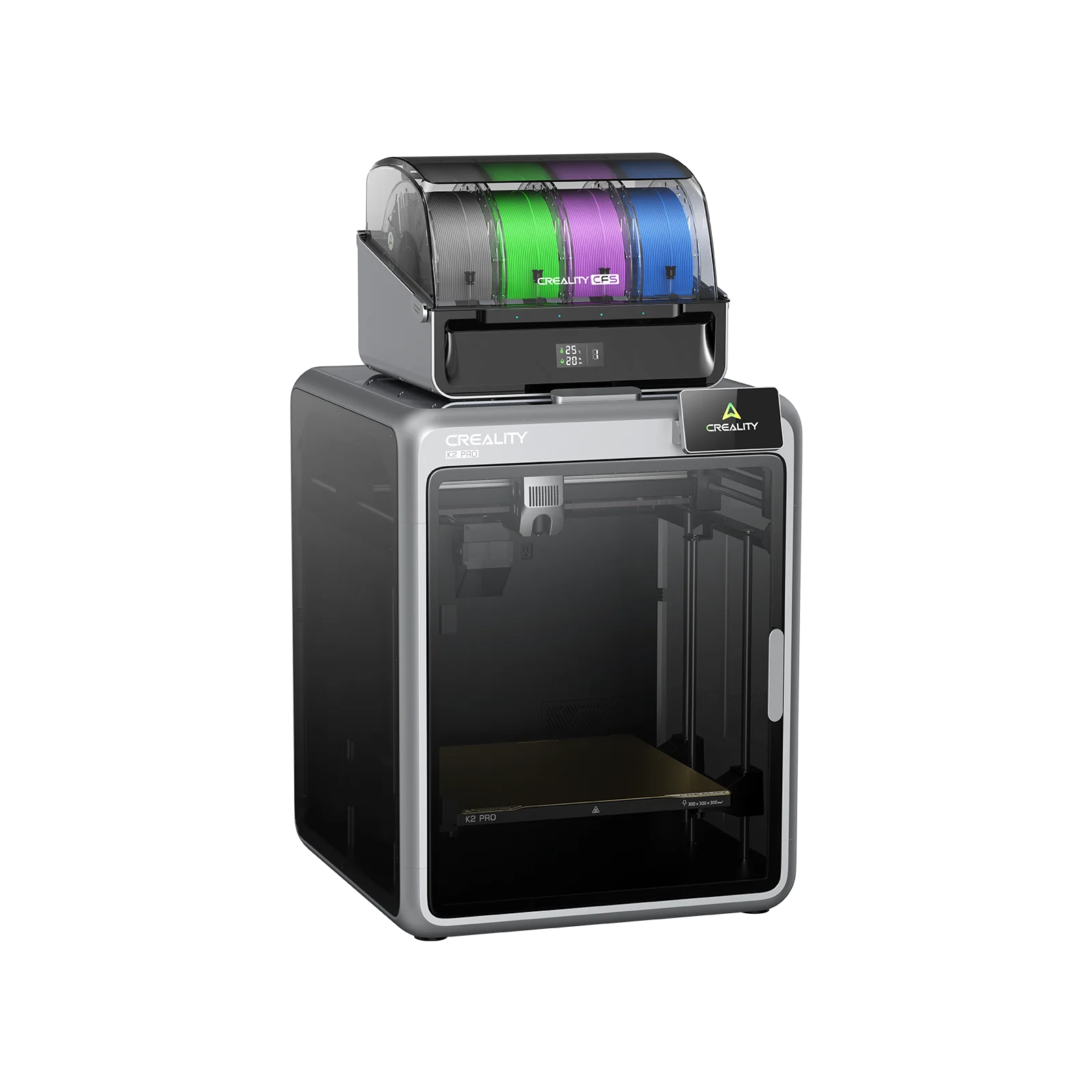 Фото 3D-принтер Creality K2 Pro Combo, серия K2, с закрытым корпусом, быстрая печать 600 мм/с, CFS, многоцветный, K2 Plus Combo, K2 Combo 3D-принтер №5