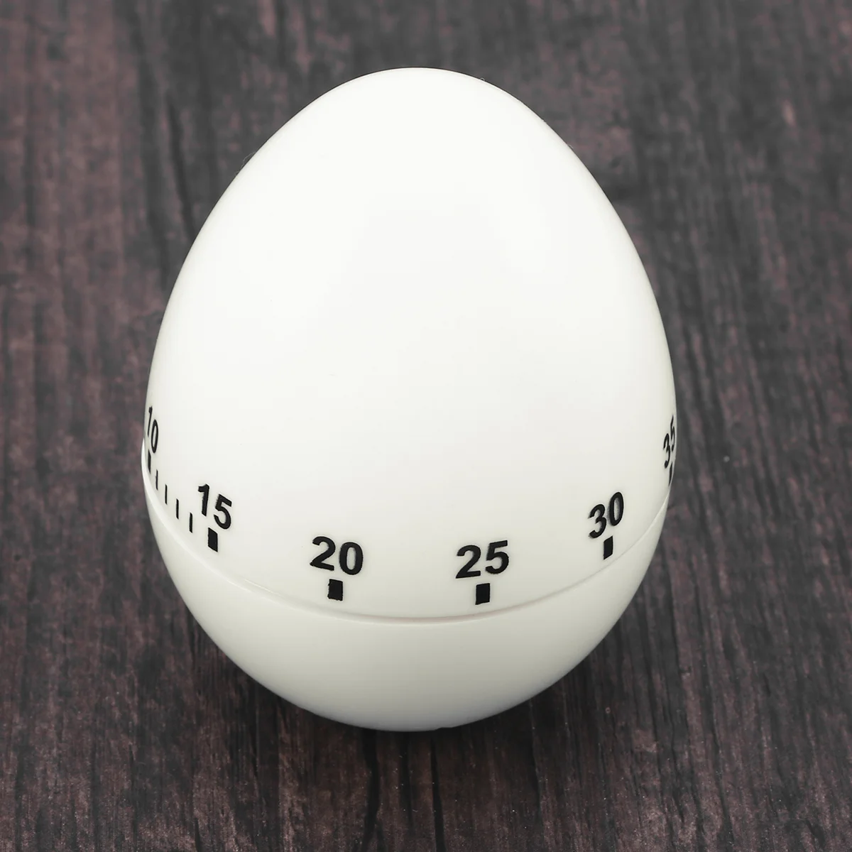 

Egg Shape Mechanical Rotate Timer Household Countdown Timer Manual Cooking Timekeeper Kitchen Reminder (White) Accessories