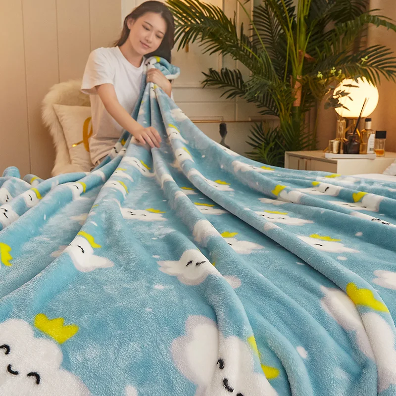 Одеяло из полиэстера coral fleece reactive print