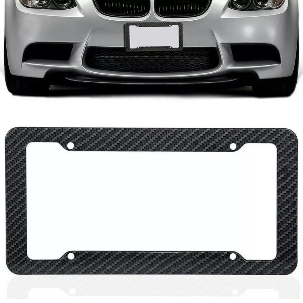 Черная рамка номерного знака VODOOL для автомобилей, материал из ...