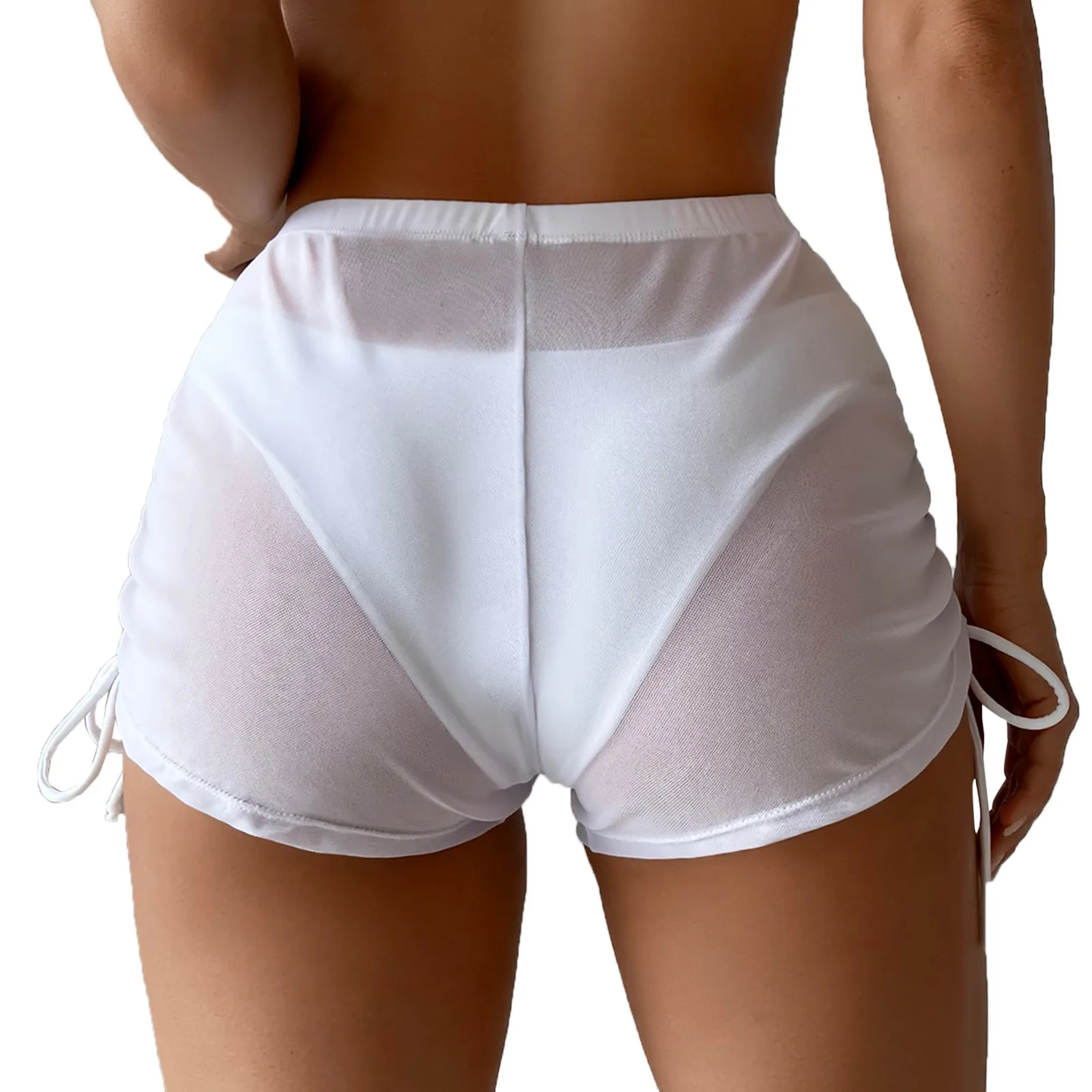 

Снаряжение для занятий плаванием, женская прозрачная сетчатая накидка, шорты, Пляжная накидка, Пляжная однотонная прозрачная сетчатая наки...