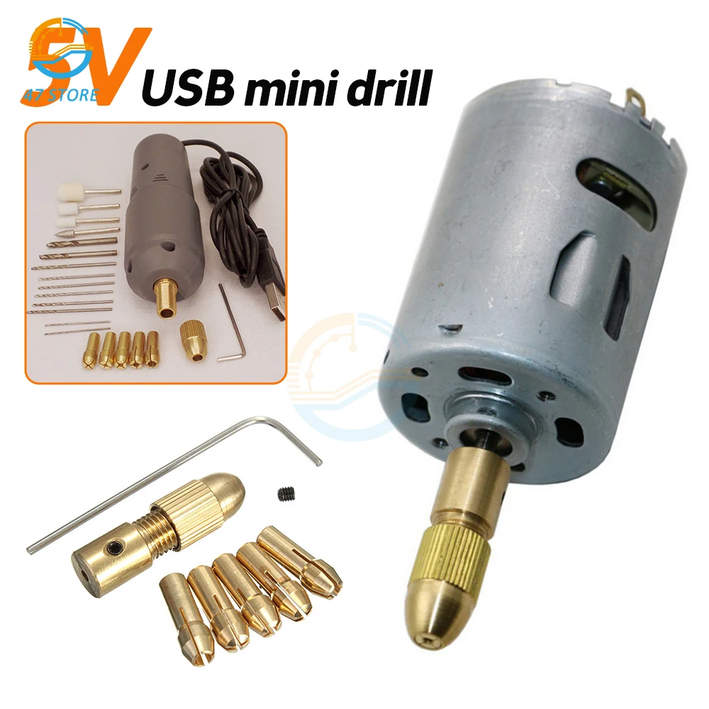 

Электрическая мини-дрель с жемчужными глазками для открытия ювелирных изделий, USB электрическая дрель 5 В, полировальная машина для сверления древесины и глины, поставка