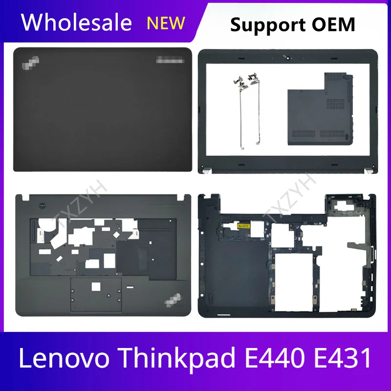 

New Original For Lenovo Thinkpad E440 E431 Laptop LCD back cover Front Bezel Hinges Palmrest Bottom Case A B C D Shell