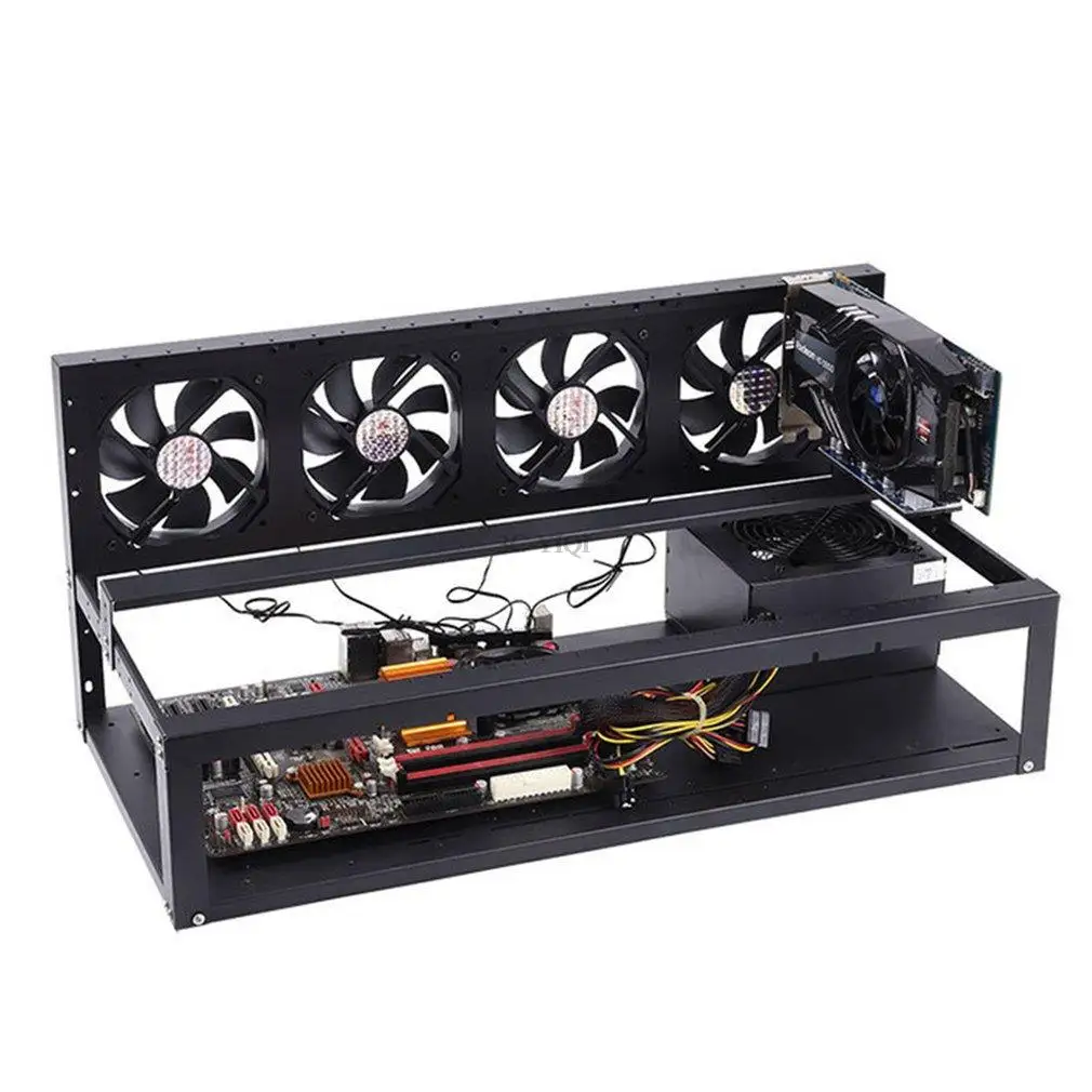 

8GPU Open-pit Mining Machine Frame Case Mining Coin Ring Support Bracket Case Frame Transfer Mining Rack