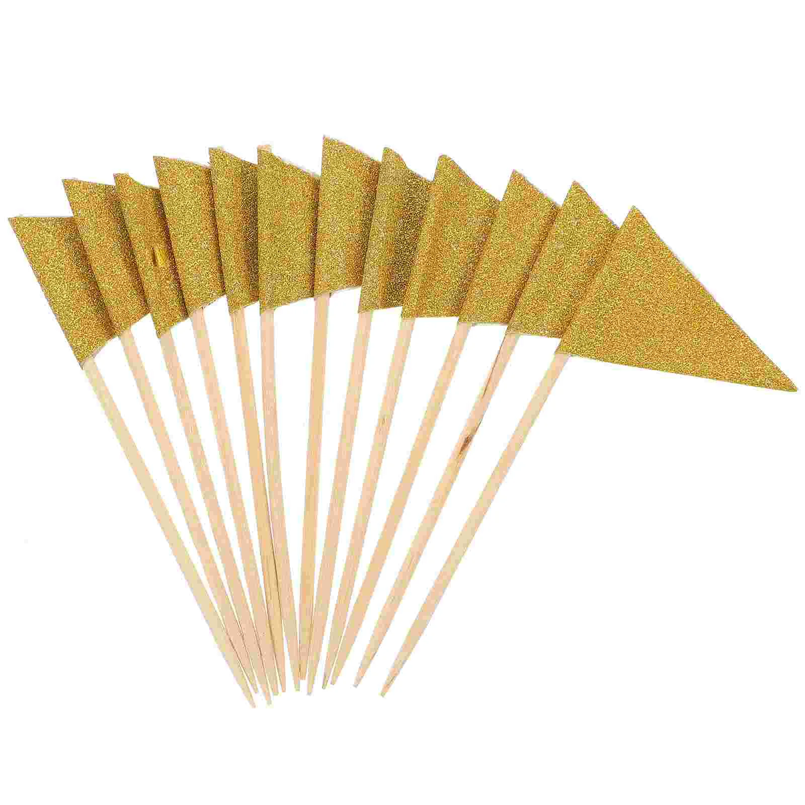 

12Pcs Food Flags Cheeseplate Cupcake Toppers Toothpick Flags Dessert Fruit Picks for Party