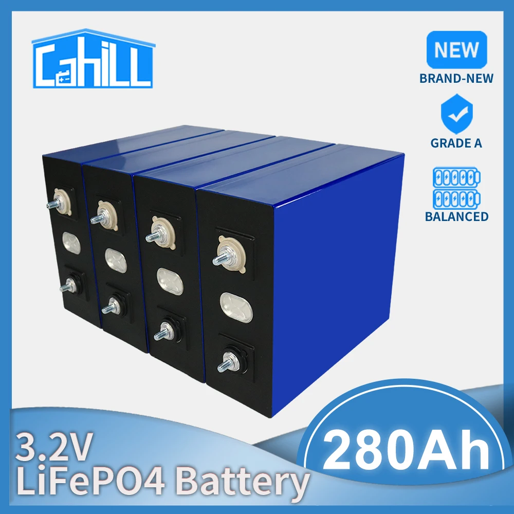 

Аккумулятор Lifepo4 класса А, 3,2 в, а/ч, 1-32 шт., перезаряжаемый литий-железо-фосфатный аккумулятор «сделай сам», 12 В, 24 В, 48 В, солнечная батарея для ...