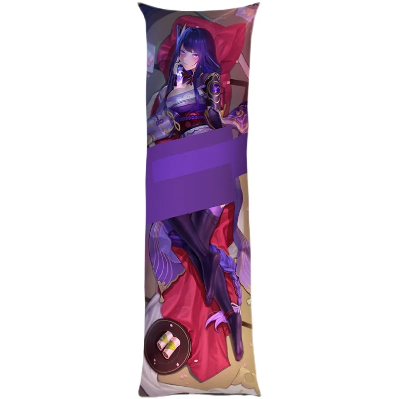 

Color Cosplayer Genshin Impact Raiden Shogun Dakimakura Hugging Fullbody Beauty Cushion Double-Sided Bedding Cosplay Pillow