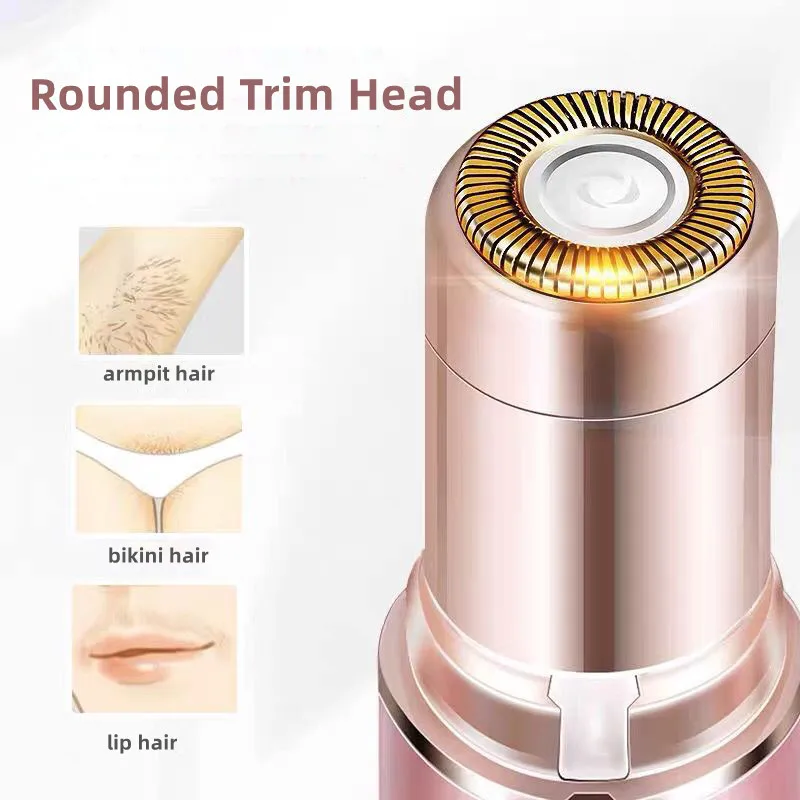

2022 Body Facial Neck Leg Mini Trimmer Eyebrow Portable Electric Hair Remover Lipstick Shape Painless Safety Tool Body Epilator
