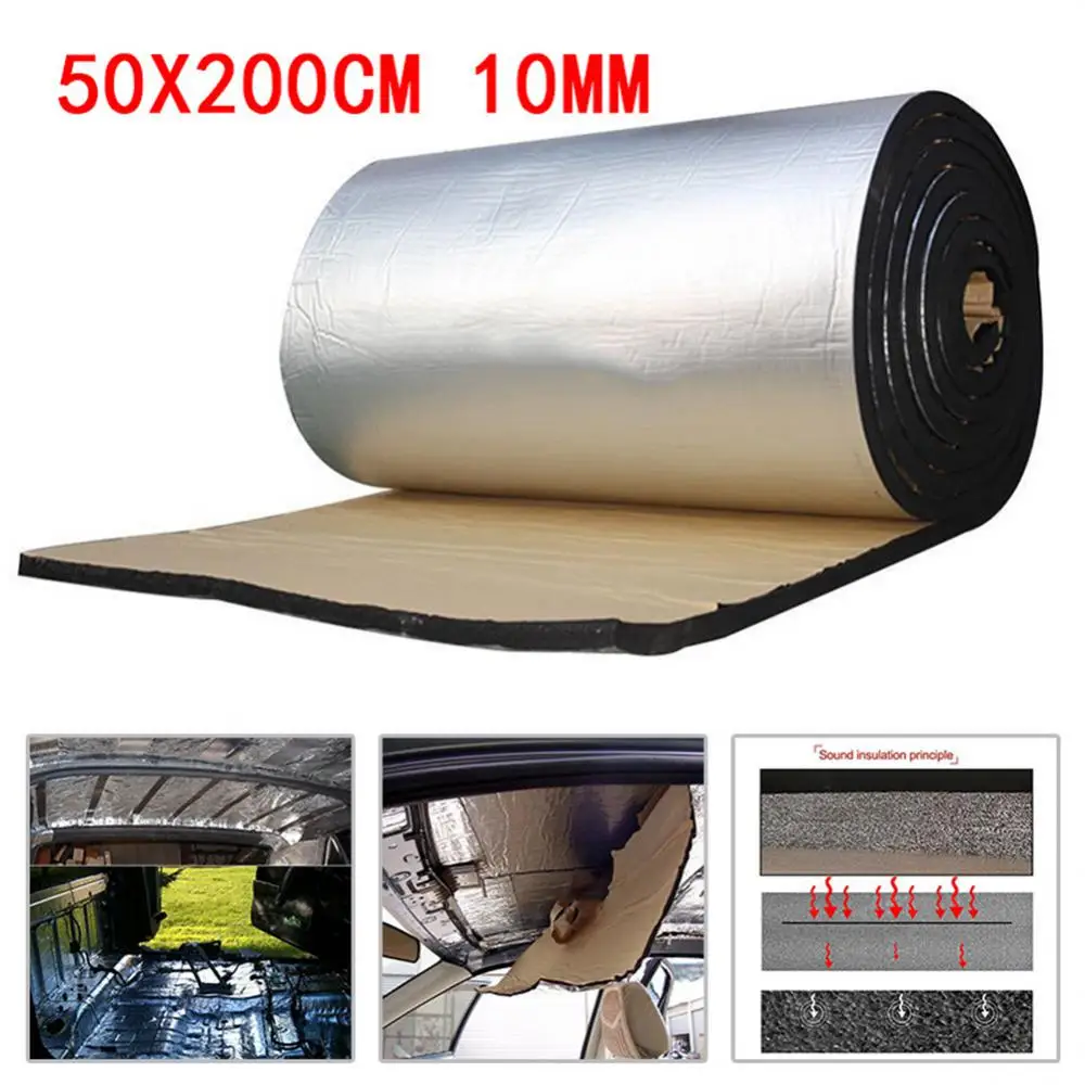 

Car Fireproof Heat Insulation Sound Insulation Pad 5mm 10mm Aluminum Foil Car Hood Sound Insulation Car Sound Insulation Cotton