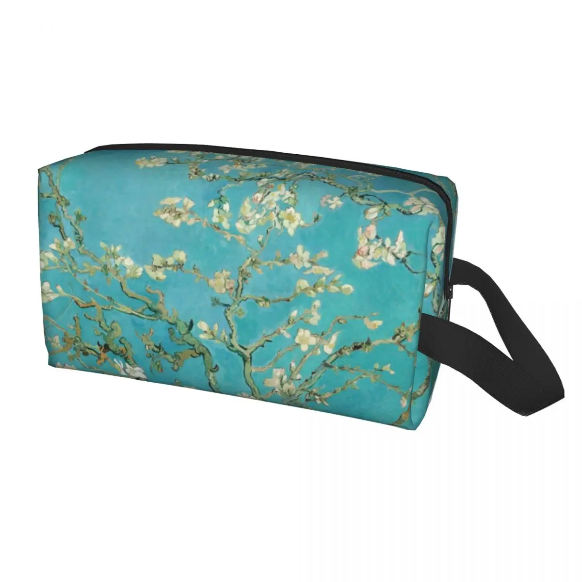 

Almond Blossoms By Vincent Van Gogh Travel Toiletry Bag Women Flowers Painting Cosmetic Makeup Bag Beauty Storage Dopp Kit