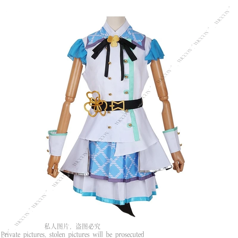 PJSK MMJ Больше прыжок! Momoi Airi Hinomori Shizuku Kiritani Haruka Hanasato Minori Косплей Костюм Парик