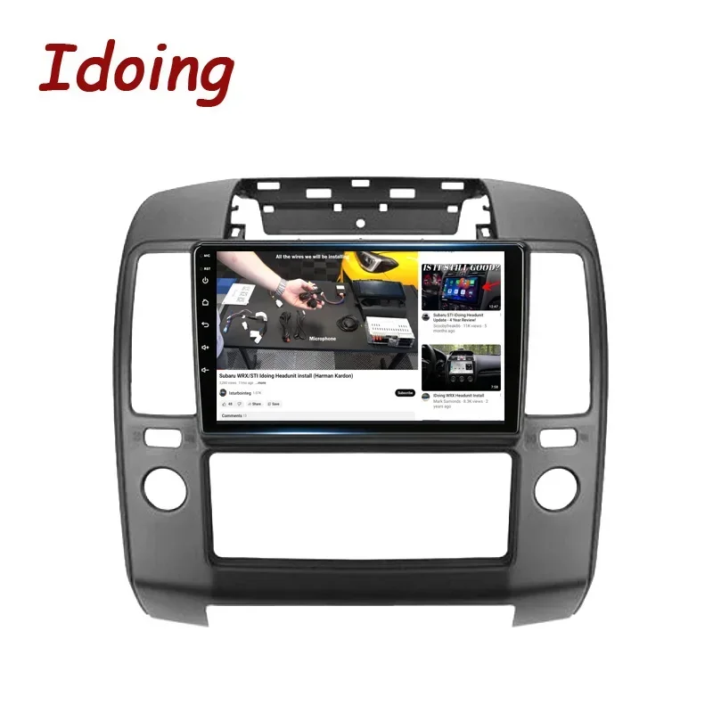 Idoing 9 &quotавтомобильный Android стерео головное устройство 2K для Nissan Navara 3 D40 2004-2010