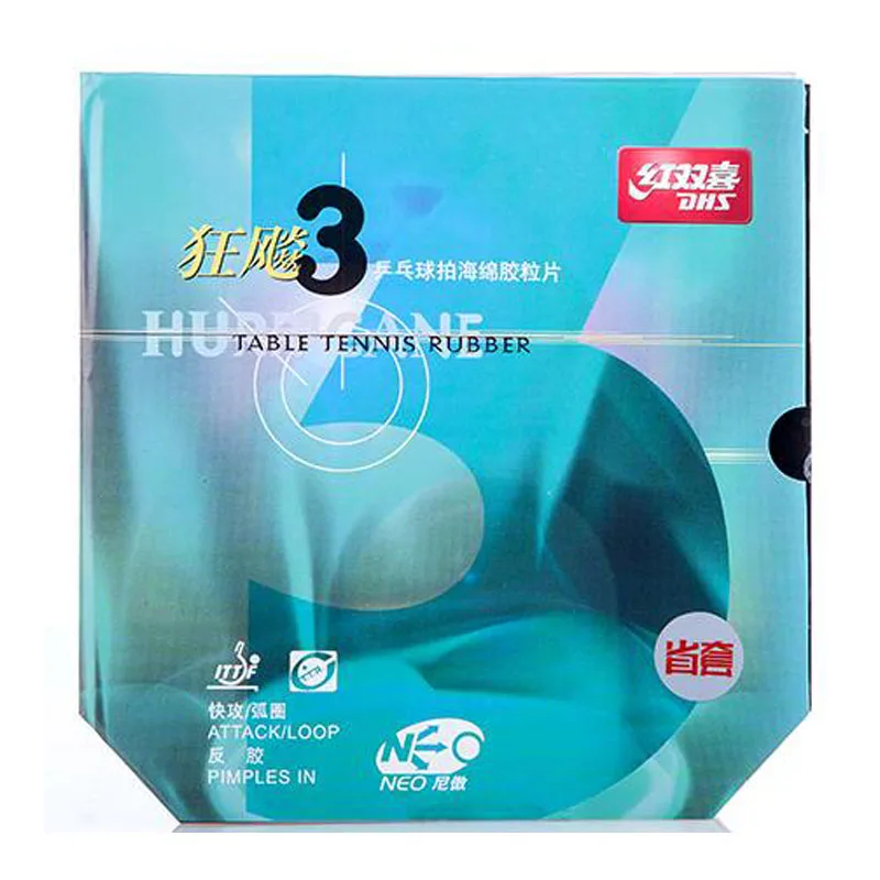 

Original DHS Hurricane 3 NEO PROVINCE Boosted Tacky-Speed Table Tennis Rubber/ Ping Pong Rubber