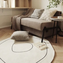 INS Nordic Irregular Shape Carpet Polyester Non-Slip Area Rug Table Floor Mat Coffee Simple Lines Bedroom Bedside Living Room INS Nordic Irregular Shape Carpet Polyester Non-Slip Area Rug Table Floor Mat Coffee Simple Lines Bedroom Bedside Living Room