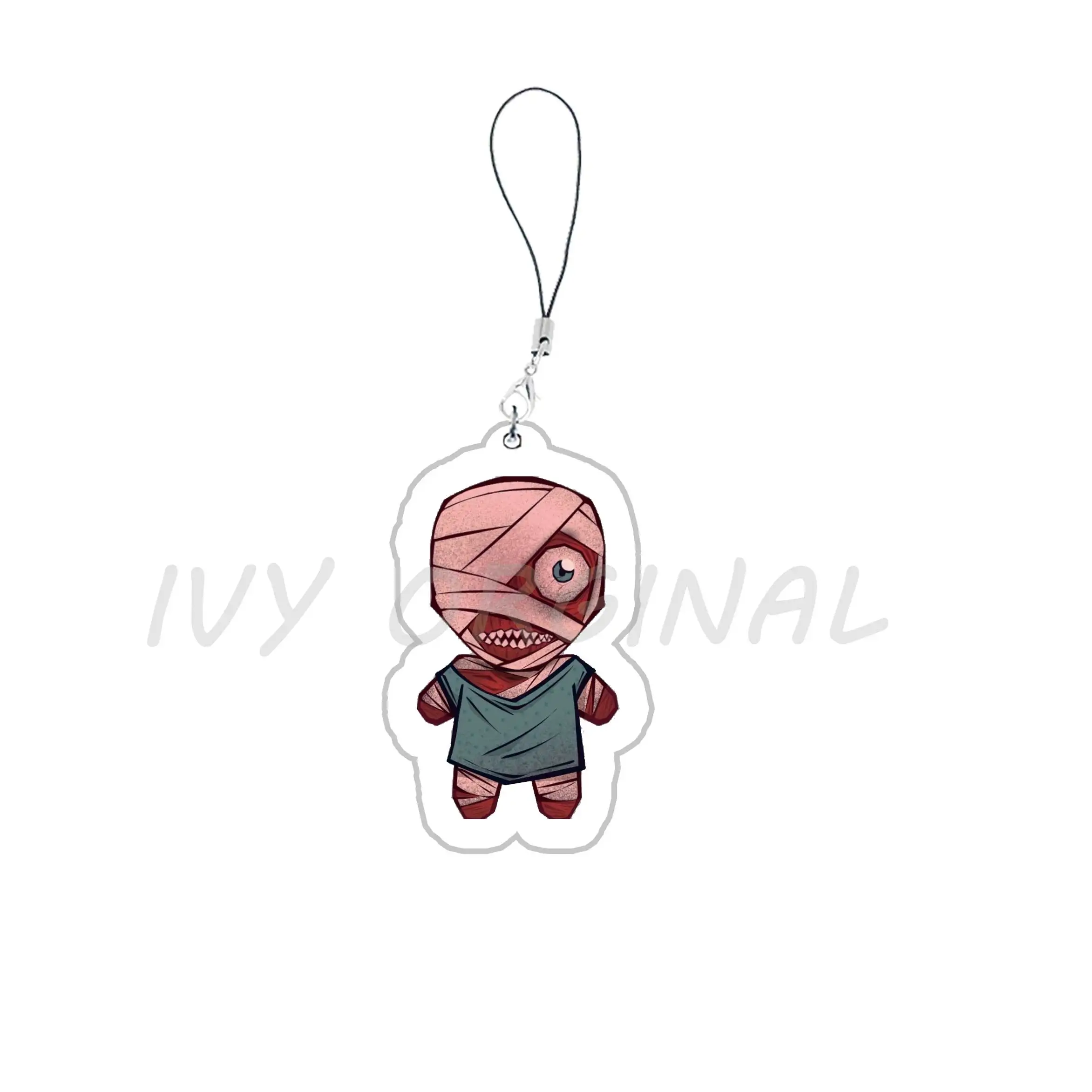 Фото Горячая игра ужасов Chibis, подвески для мобильного телефона, милый Arcylic Jimmy Curly Anya Sallyface, маленькая цепочка для телефона, брелок для друзей, геймер, подарок №2