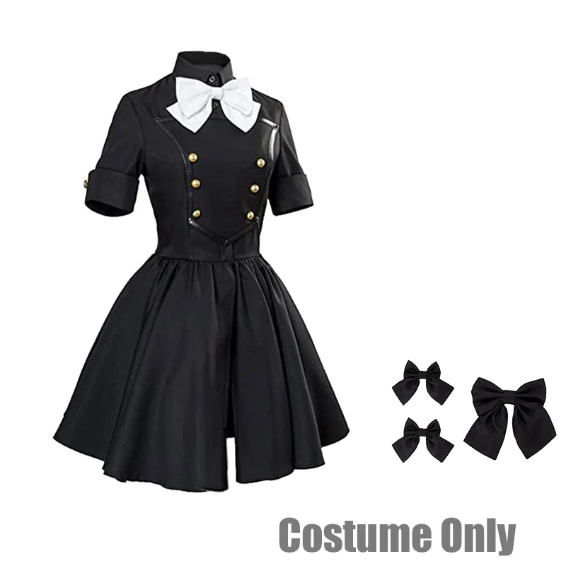 

Astolfo Cosplay Costume Wig Fate Apocrypha Epilogue Event Halloween Carnival Party Outfit Halloween Suit XS-3XL Black Dress
