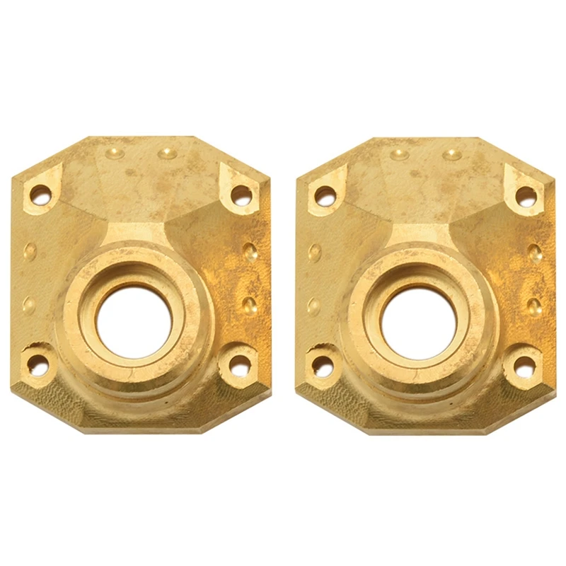

2Pcs CNC Brass Front Rear Axle Differential Cover For 1/10 RC Crawler Car Axial Capra UTB Upgrades Parts Accessories