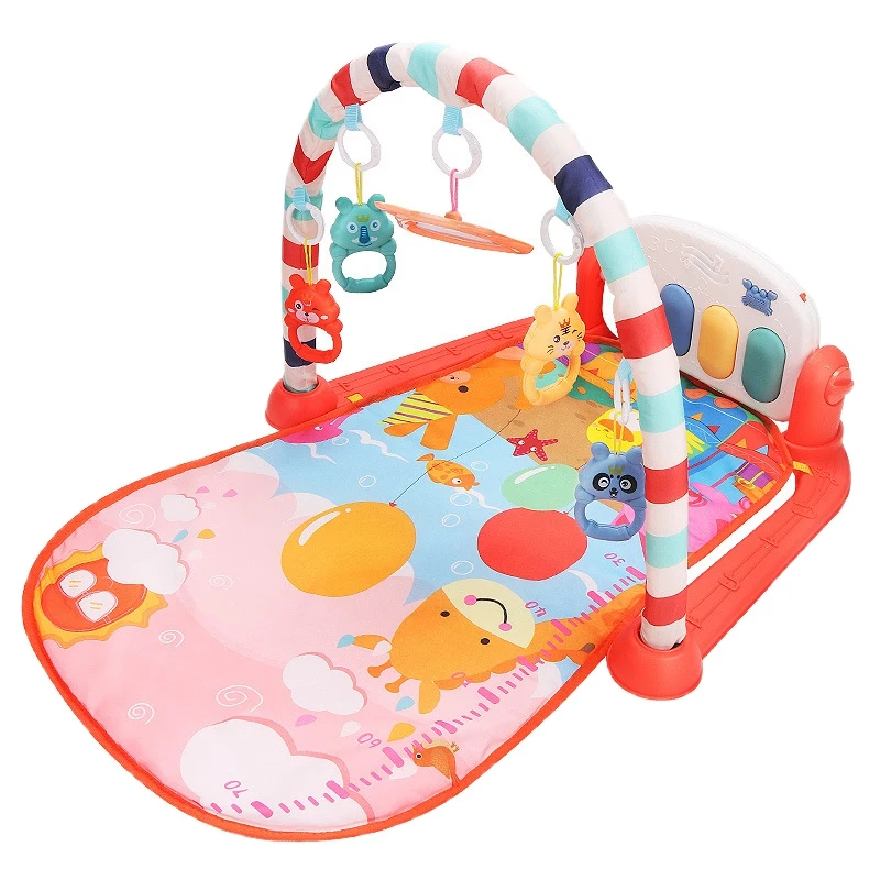 

Детский игровой коврик, детские игрушки для спортзала 0-12 месяцев, мягкие светящиеся Детские игрушки, детские игрушки, игровое пианино, тренажерный зал
