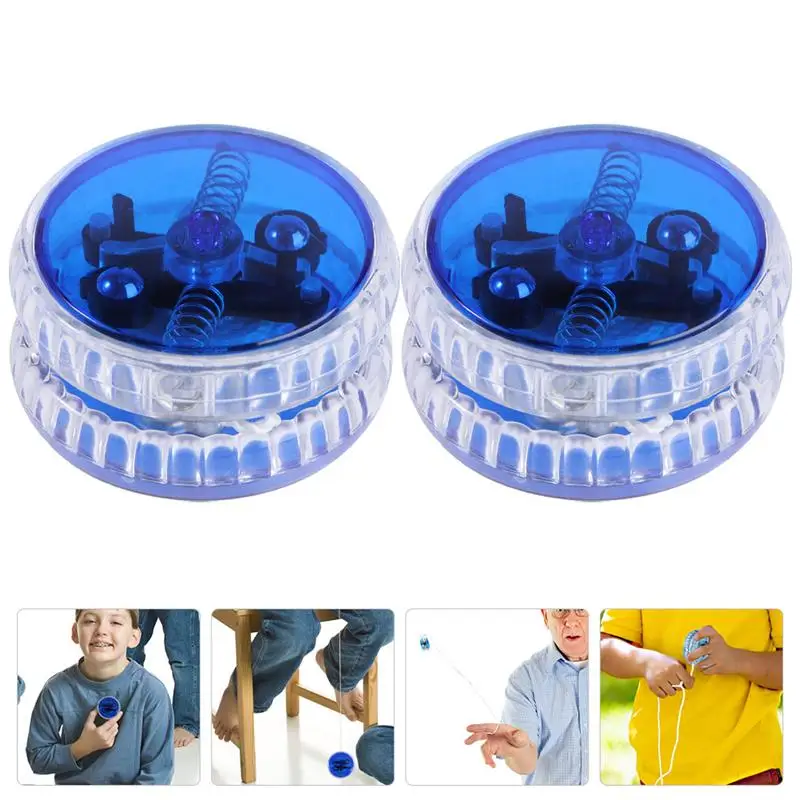 

2Pcs LED Light Yoyos LED Luminous Yoyo Toys Yo Yo Balls Flashing Yo-Yo Balls