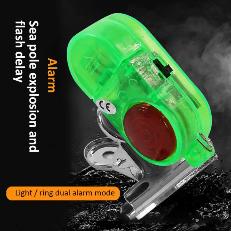

2Pcs Fish Bite Lure Alert Alarm Sound Bell 2 LED Light Indicator Clip-on Fishing Rod Outdoor Buzzer Freshwater Saltwater Fish