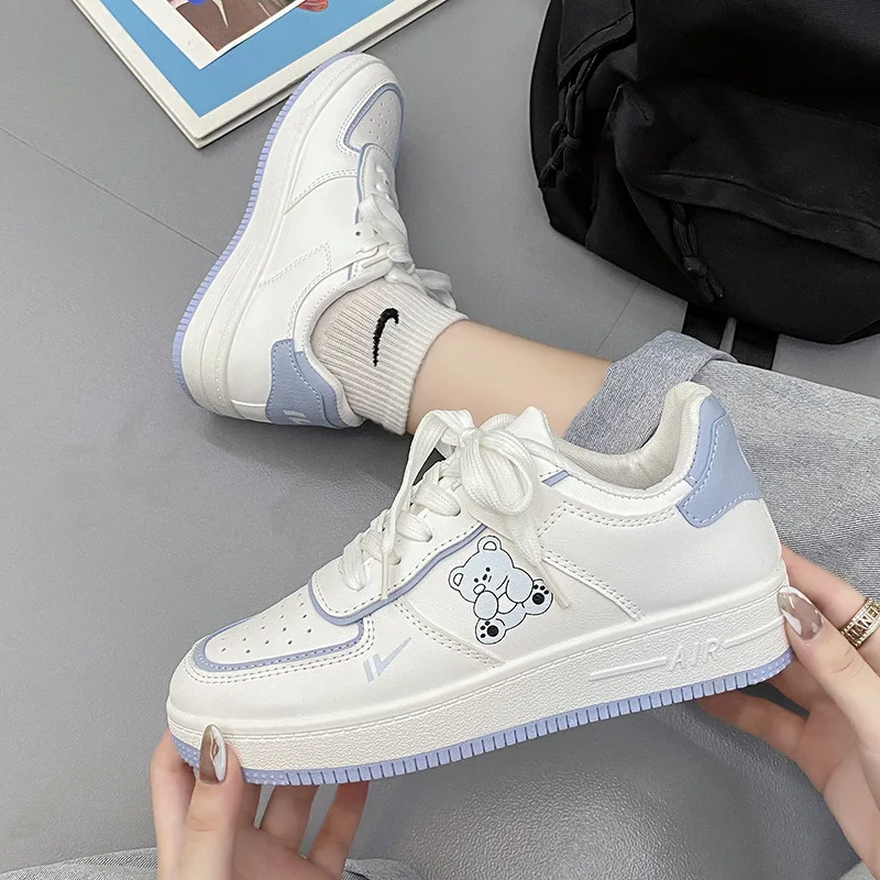 

Japanese Cartoon Anime Women Shoes Platform Sneakers Fashion White Shoes 2022 Autumn Breathable Casual Shoe New Zapatos De Mujer