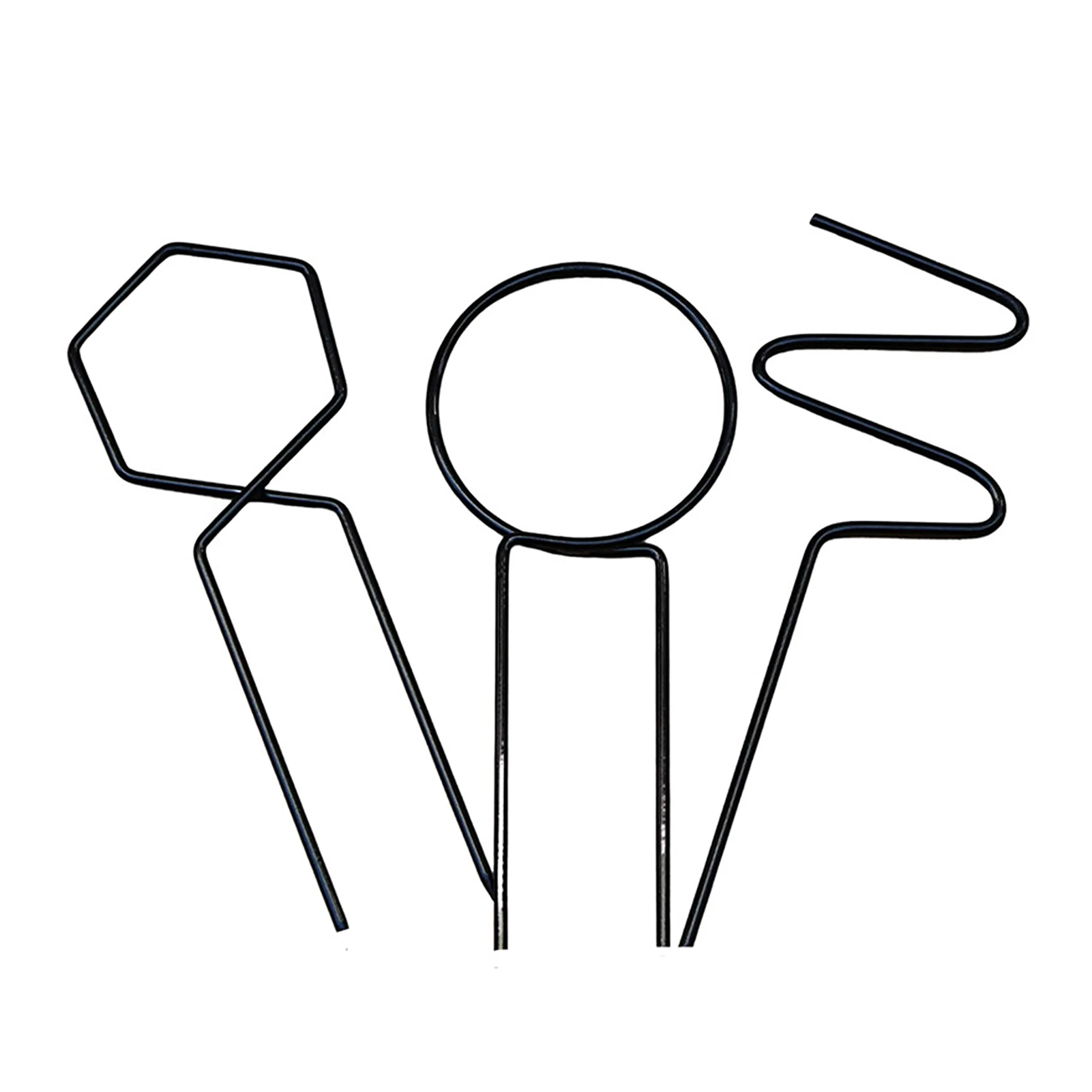 

3pcs For Indoor Potted Stand Display Metal Climbing Support Small Flower Vegetables Garden Practical Plant Trellis Circle DIY