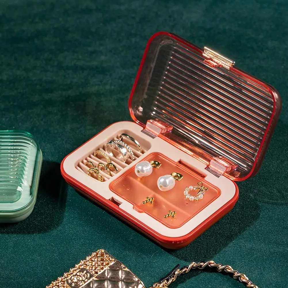 

Jewelry Storage Box Portable Jewelry Organizations Box Earrings Box Necklace Storage Jewelry Jewelers Storage Plastic T8v8