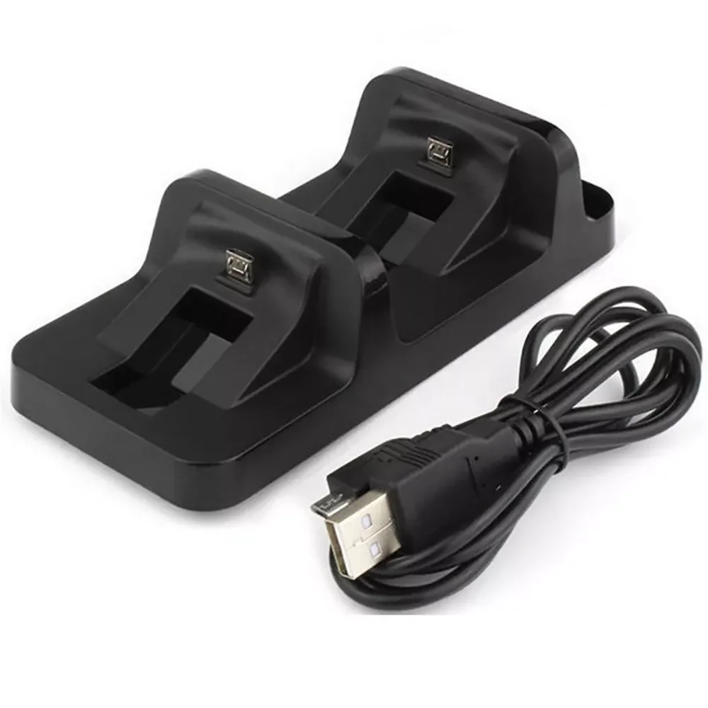 

Dual USB Charger For PlayStation 4 Wireless Controller Double Handle Wireless Dual Charging Dock Station Stand PS4