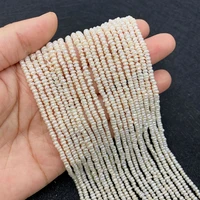 a grade four sided flat bead freshwater pearl 3 4mm charm fashion making diy necklace earrings bracelet jewelry accessories
