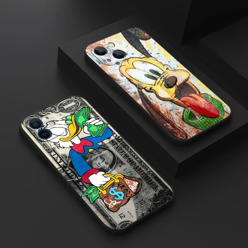 

Disney Mickey Duck Graffiti For Apple iPhone 13 12 11 Pro 12 13 Mini X XR XS Max 5 6 6S 7 8 Plus SE2020 Phone Case Carcasa