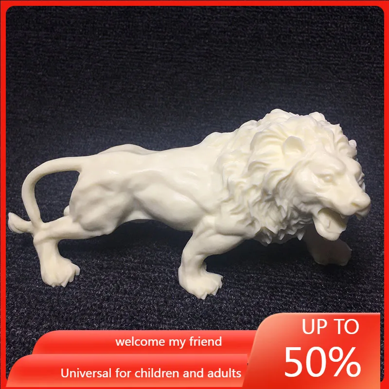 

Creative Ivory Nut Carved Mighty Lion Ornaments Bodhi Seeds Coconut Wood Car Crafts Gift Box decorations for home decor