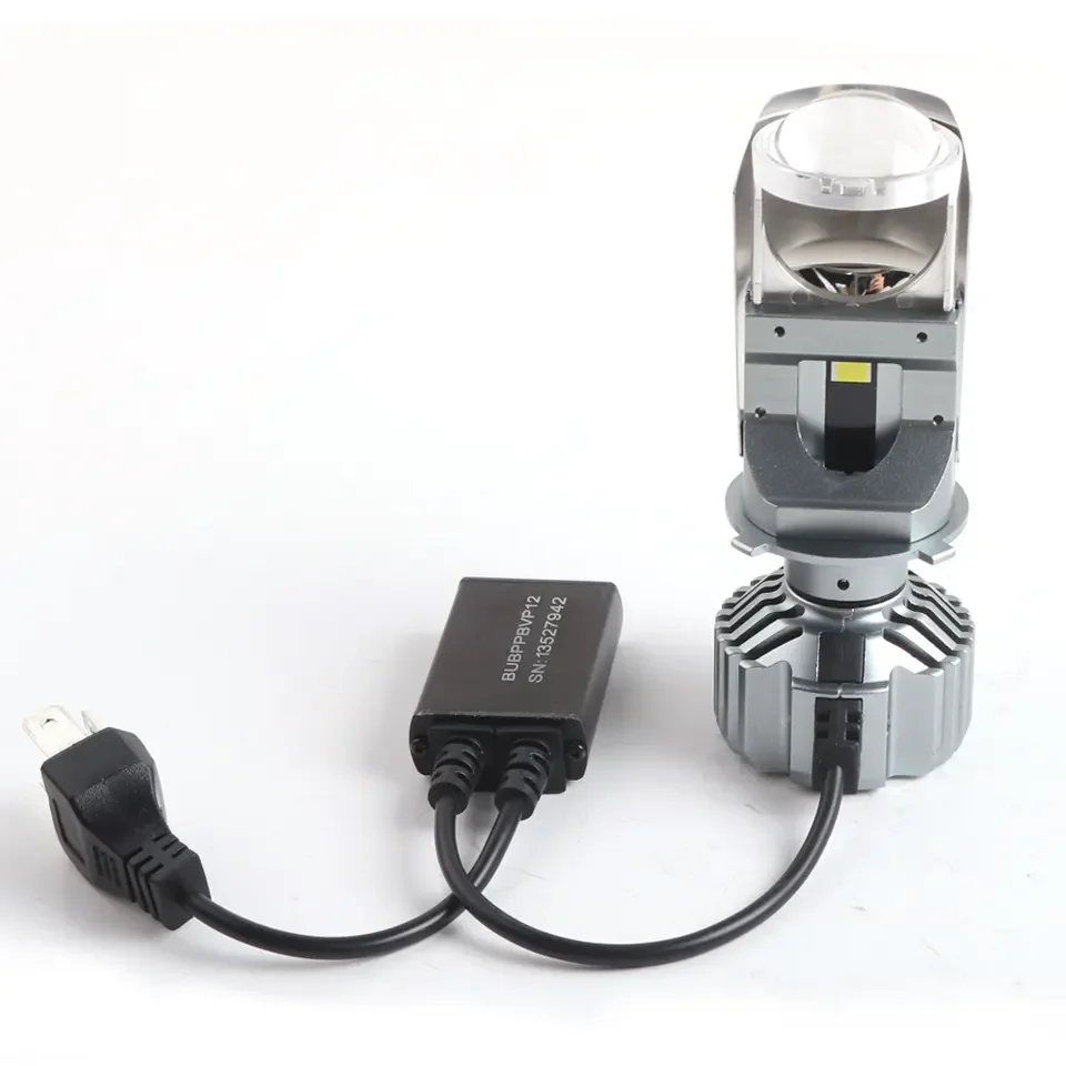 H4 светодиодный объектив мини-проектор 90 Вт яркая лампа для фар Plug &amp Play 6000k белая