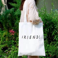 friends tote bag canvas ill be there for you letter fashion tote bag reusable book tote bag reusable mom custom bag