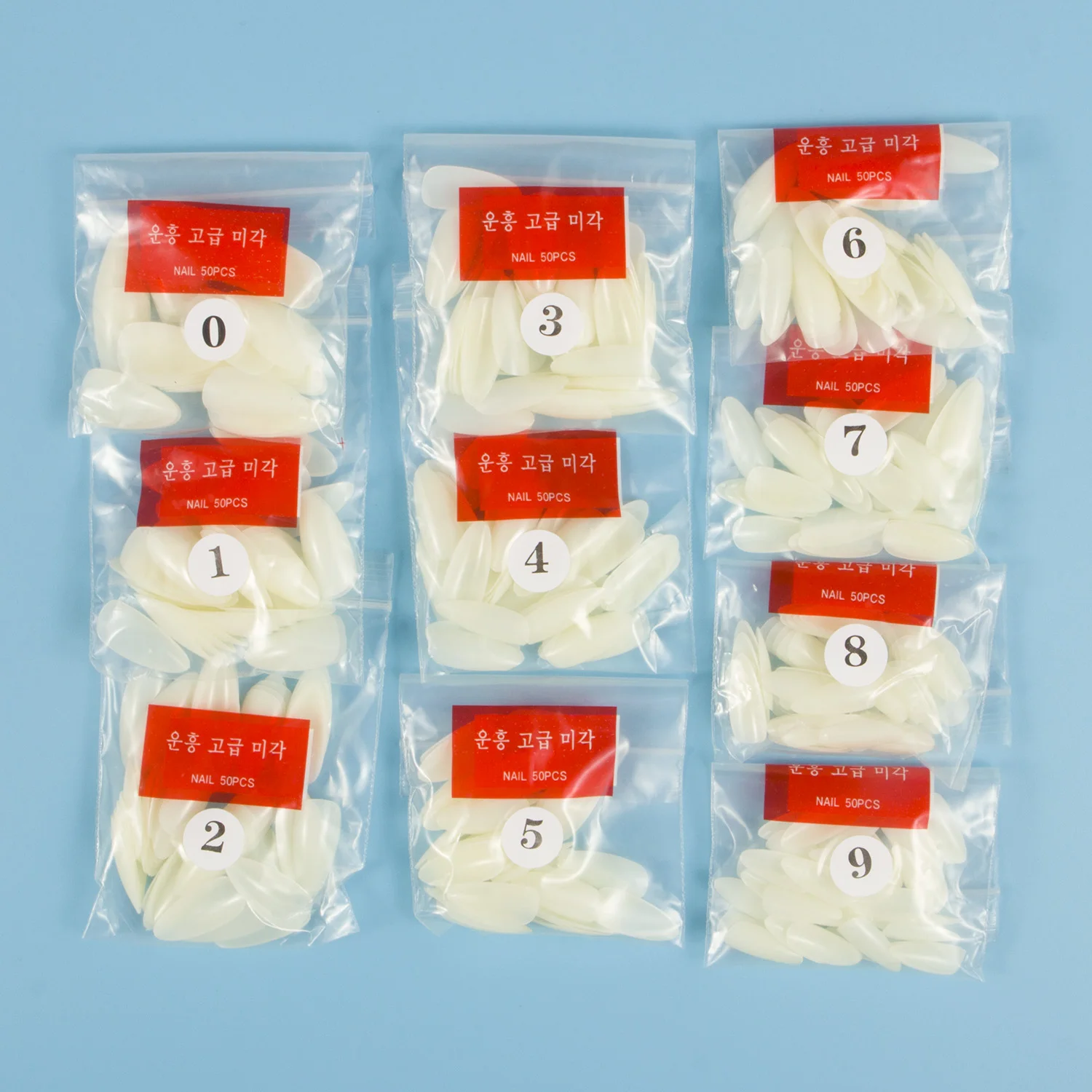 Длинные миндалевидные накладные ногти с полным покрытием 500 шт. искусственные