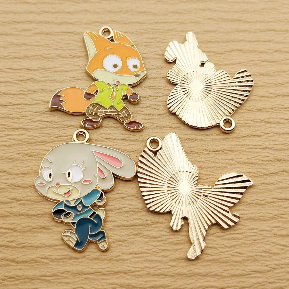 10 шт. аниме Шарм для изготовления ювелирных изделий из мультфильма Эмаль