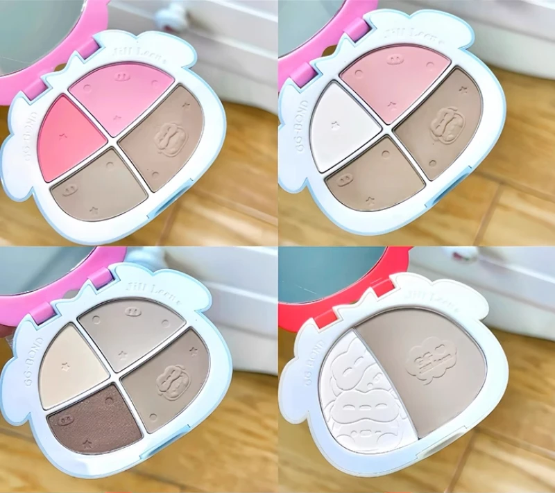 JILL LEEN 4-цветный матовый мерцающий комплексный макияж для лица хайлайтер