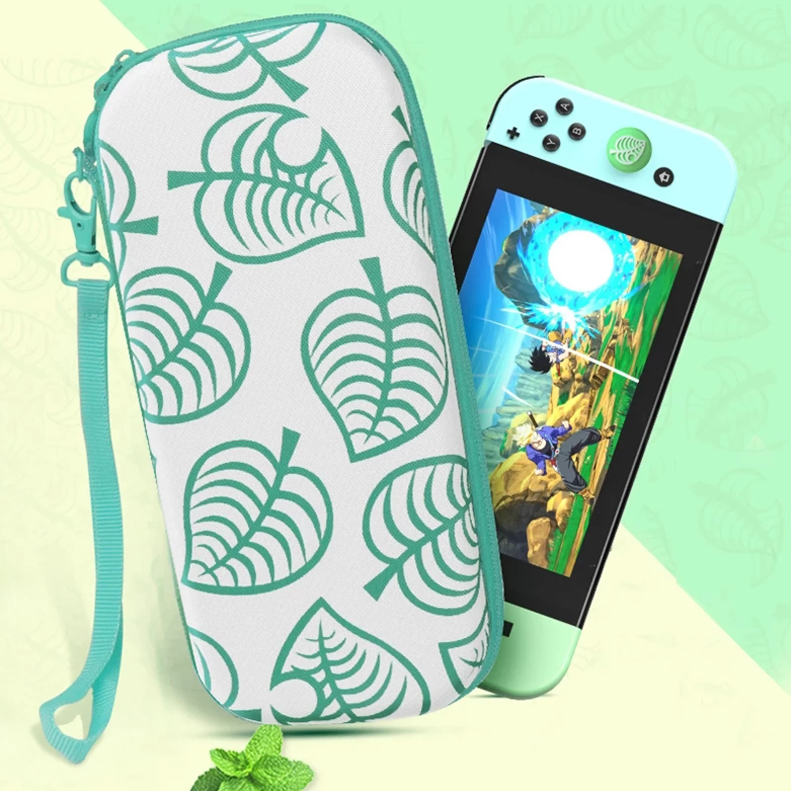 

Animal Crossing Switch Case Bag Portable Carrying Case Switch Lite Case Switch Soft TPU Protective Case With 4 Analog Caps