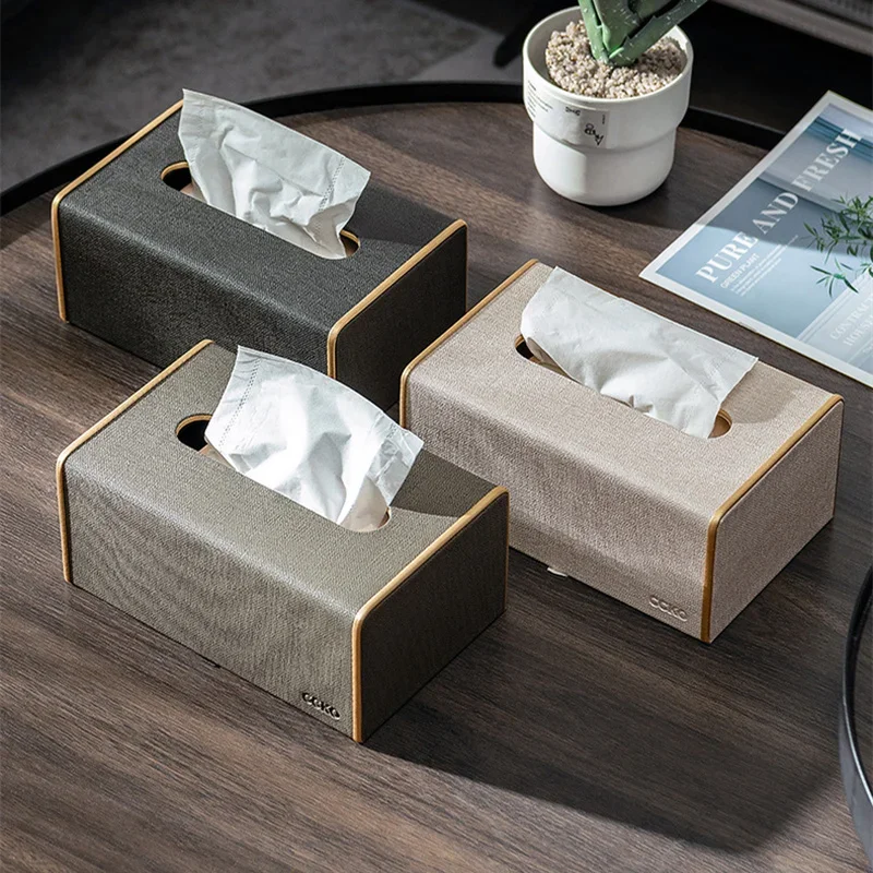 

Leather Tissue Box Paper Drawer Creative Phnom Penh Tissue Storage Box Paper Sleeve Home Living Room Hotel Room Decorate