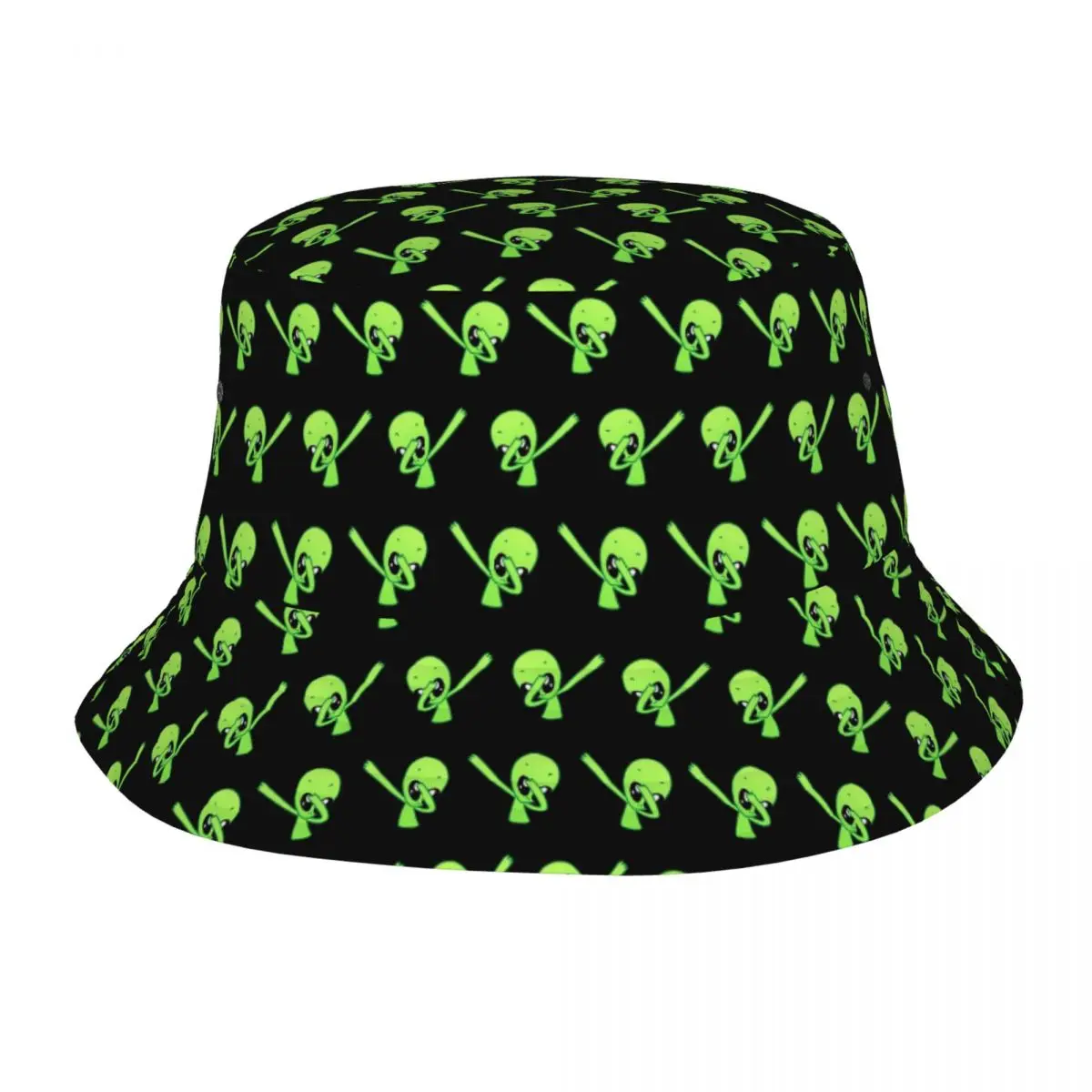 

Dabbing Alien UFO Bucket Hat Vocation Getaway Headwear Accessories Fisherman Caps for Outdoor Women Men Bob Hat Lightweight