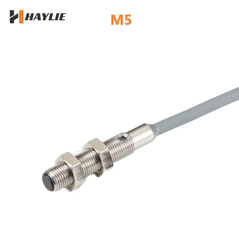 

High Quality M5 Mini Inductive Metal Sensor Proximity Switch NPN PNP NO NC 0.8mm 1.2mm DC 3 Wires Stainless Steel Shell with CE