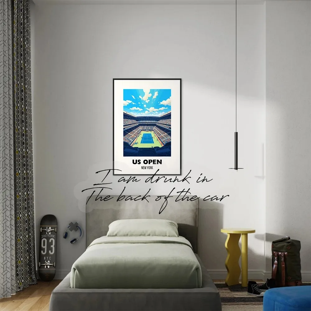 Серия Плакатов Slam Tennis С Художественным Открытием Печать На Холсте Украшение