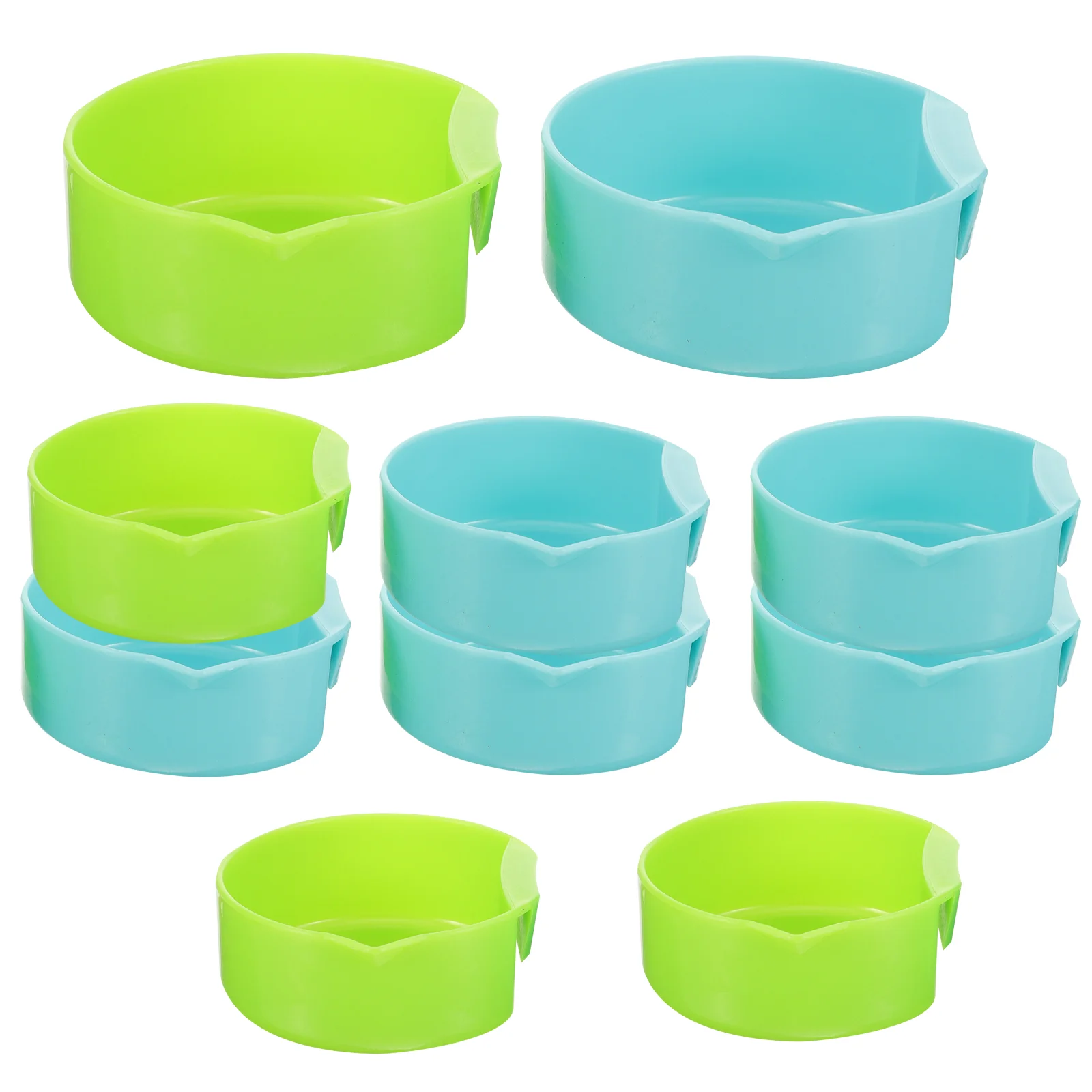 

10 Pcs Camping Accessories Fishing Bait Container Fruit Holder Open Basin Tray Convenient Bowl Tools